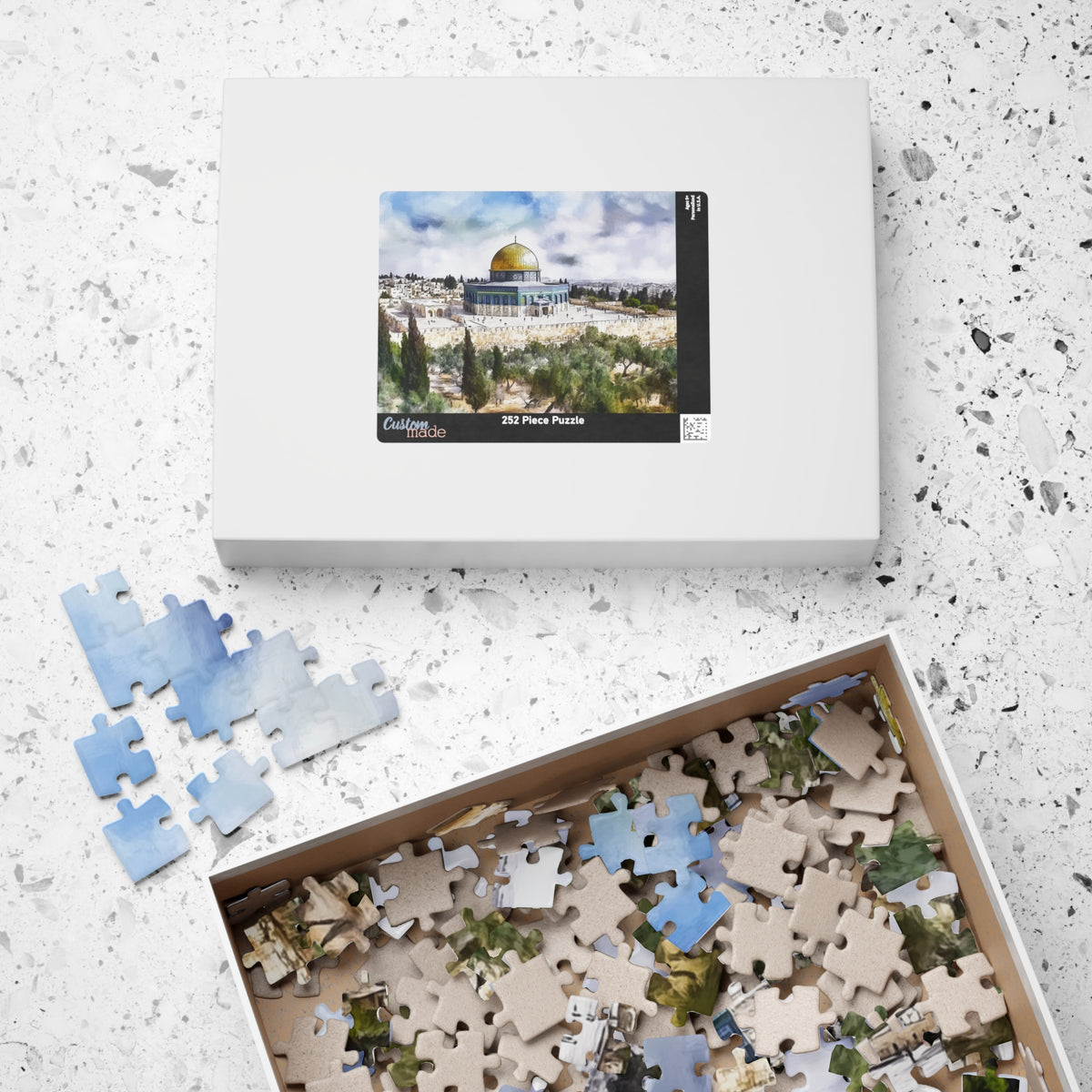 Dome of the Rock Puzzle – Blue Sky Jerusalem Islamic Jigsaw Puzzle