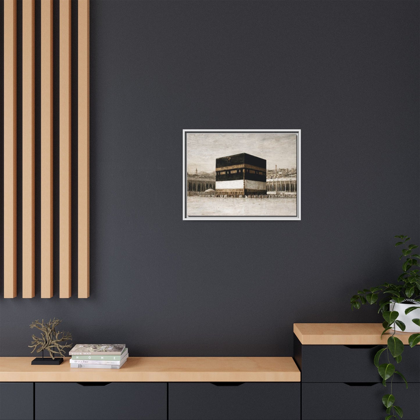 Vintage Kaaba – Hajj Season Framed Canvas