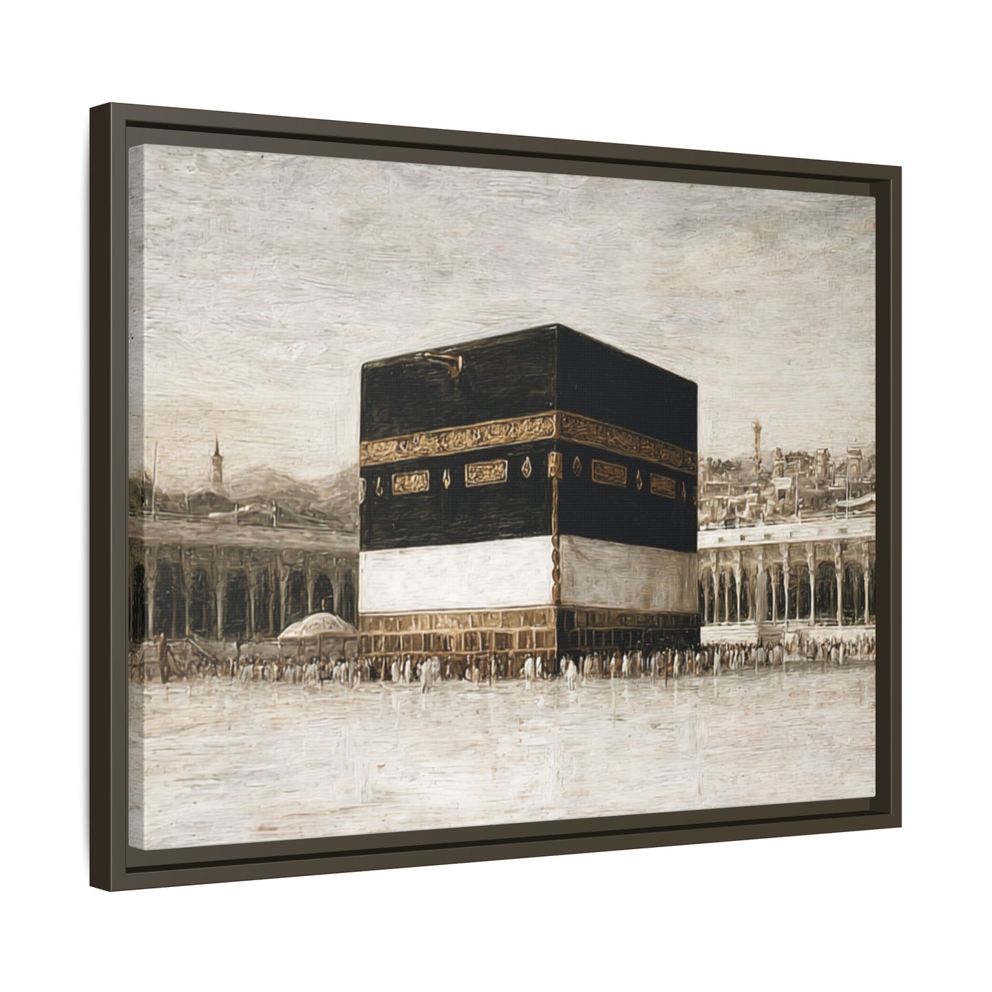 Vintage Kaaba – Hajj Season Framed Canvas