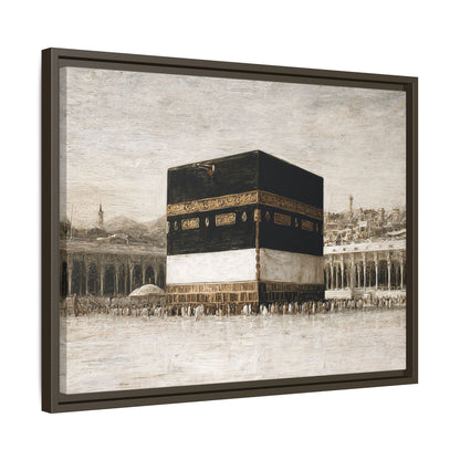 Vintage Kaaba – Hajj Season Framed Canvas