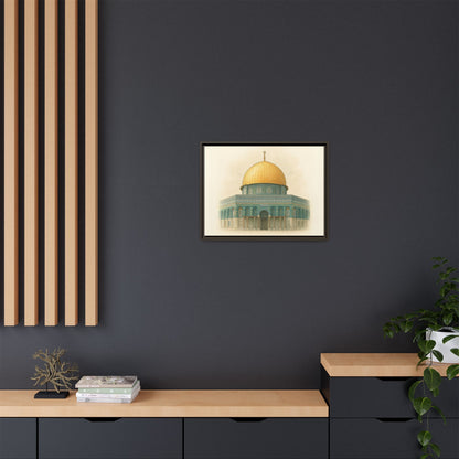 Dome of the Rock Modern Framed Canvas Art