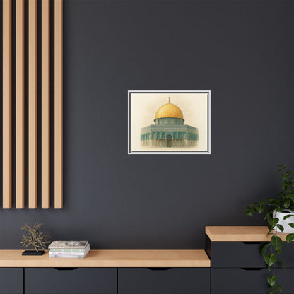 Dome of the Rock Modern Framed Canvas Art