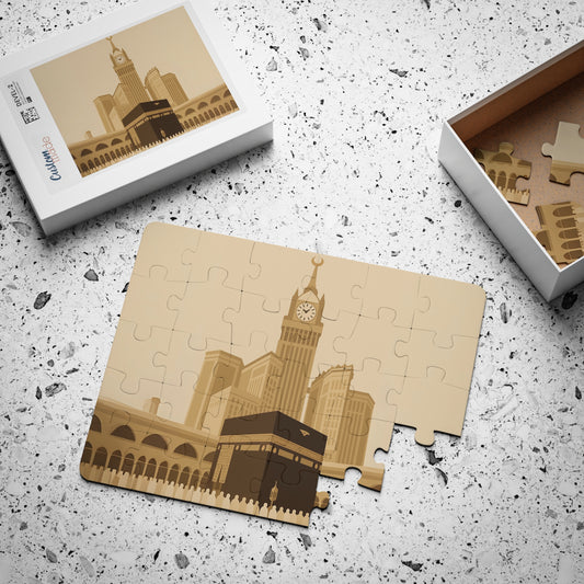 Kaaba & Clock Tower Puzzle – Islamic Toy for Kids