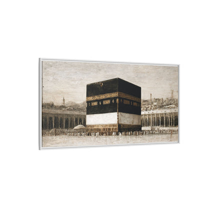 Vintage Kaaba – Hajj Season Framed Canvas