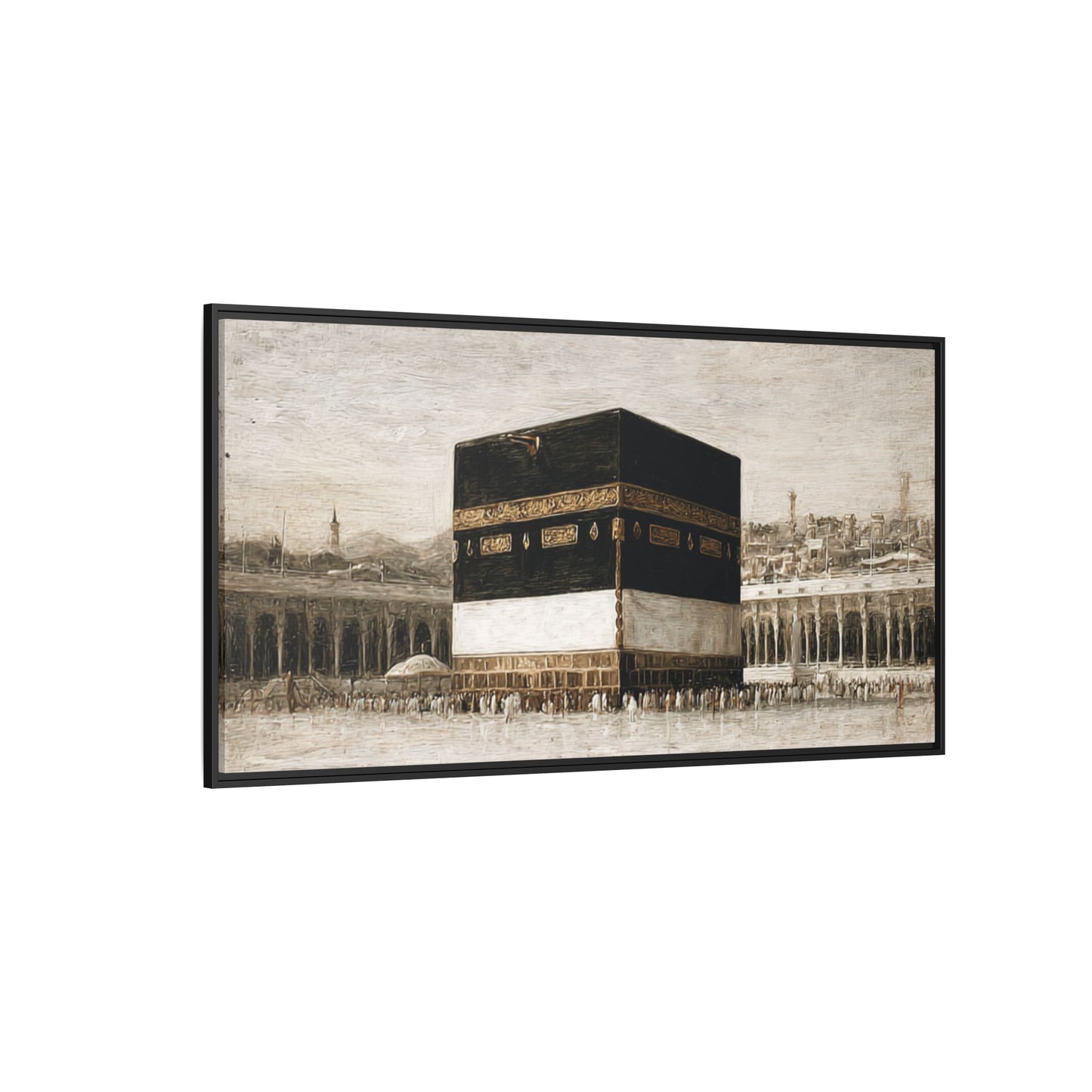 Vintage Kaaba – Hajj Season Framed Canvas