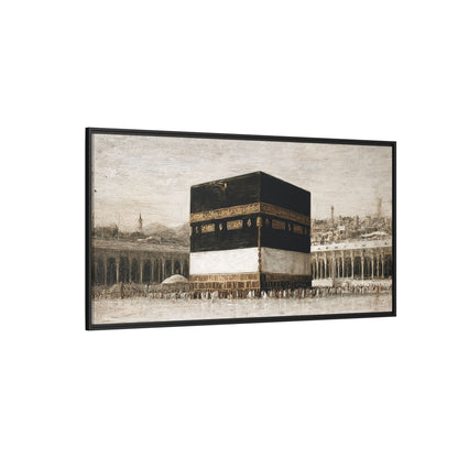 Vintage Kaaba – Hajj Season Framed Canvas
