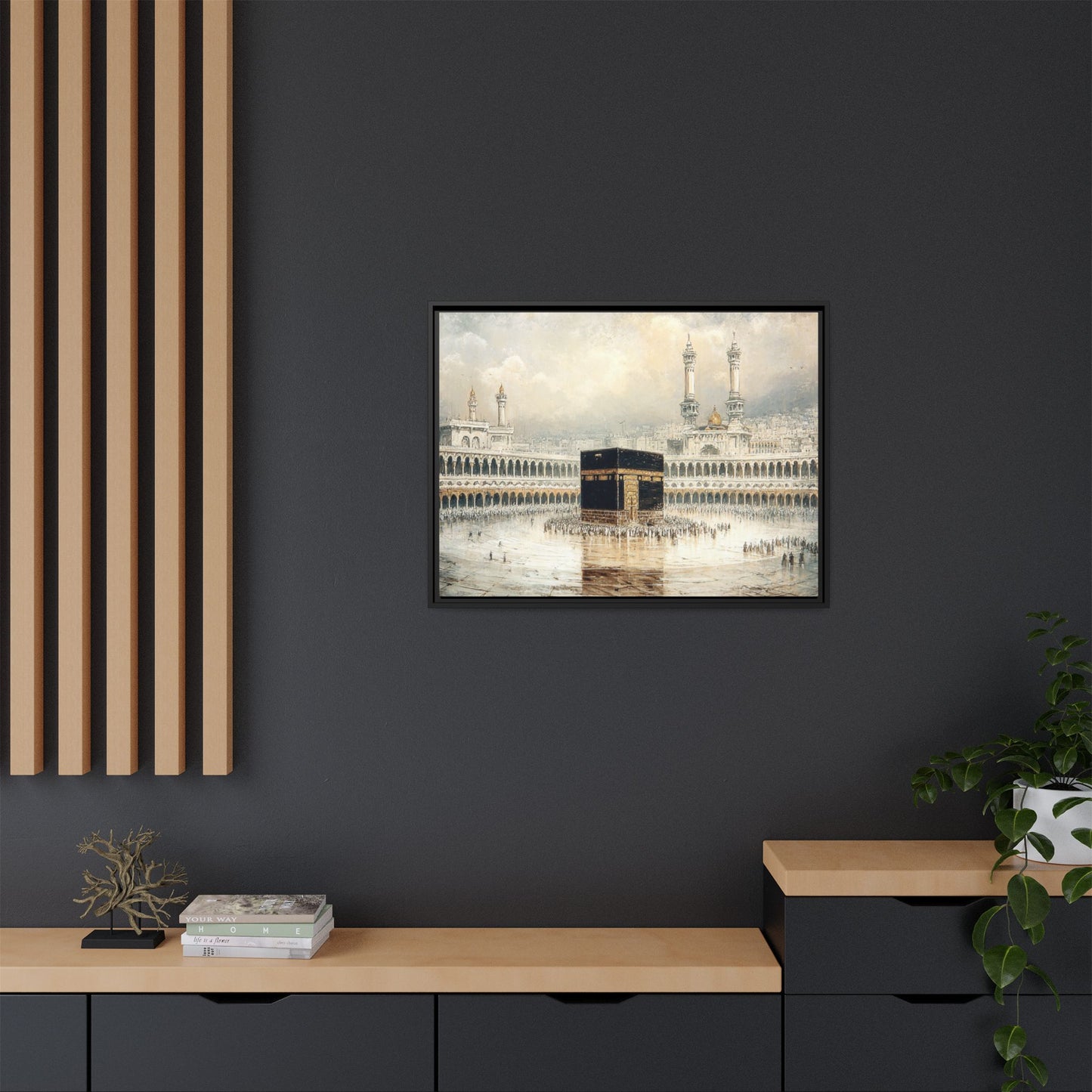 Elegant Kaaba – Luxury Framed Canvas