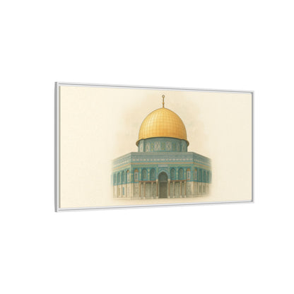 Dome of the Rock Modern Framed Canvas Art