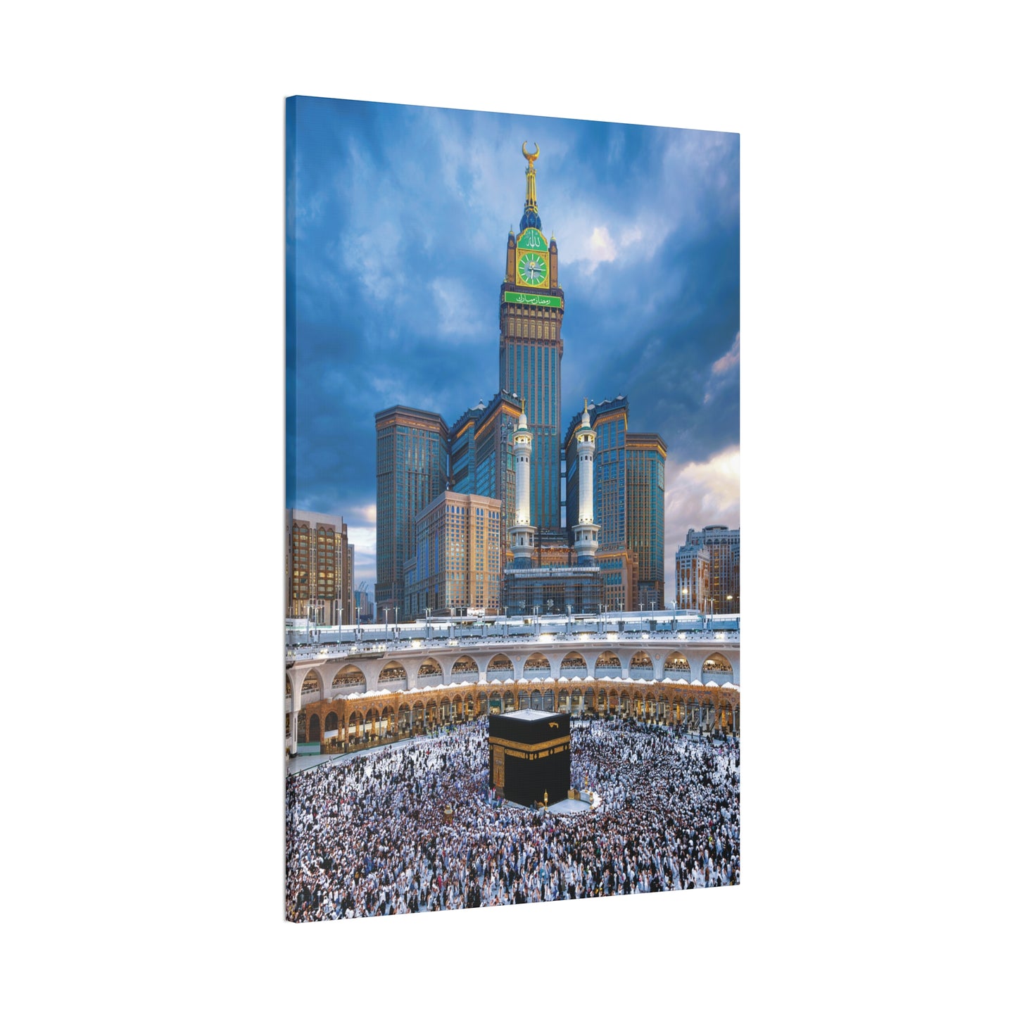 Majestic Kaaba Canvas – Mecca Clock Tower Wall Art (.75 Depth)