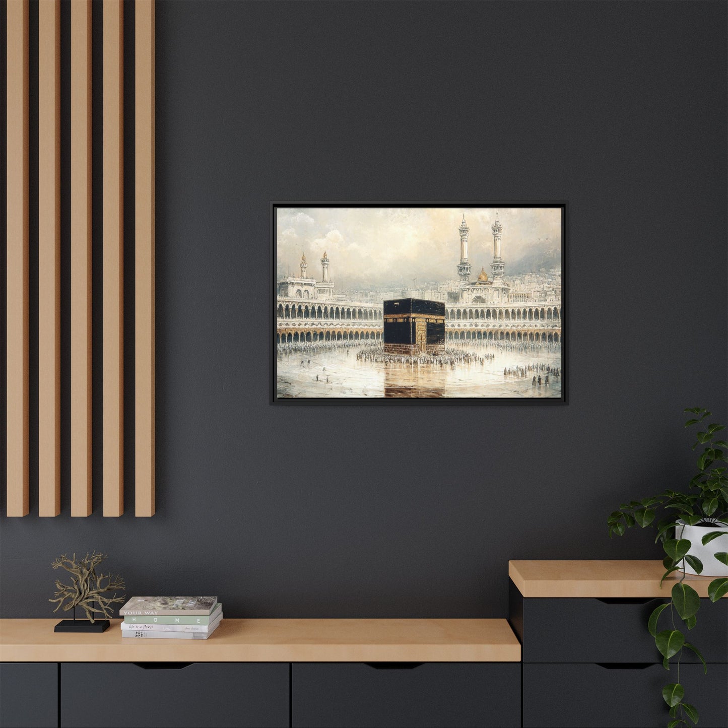 Elegant Kaaba – Luxury Framed Canvas
