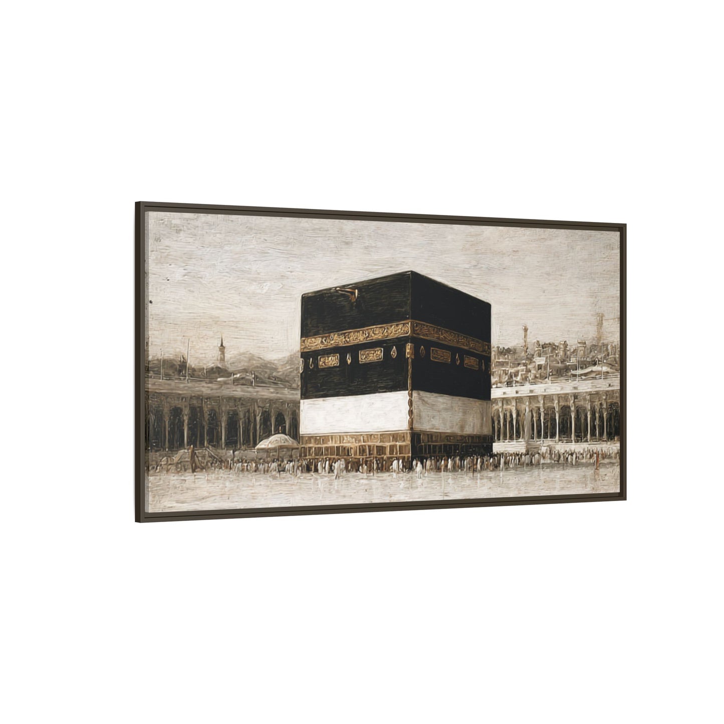 Vintage Kaaba – Hajj Season Framed Canvas