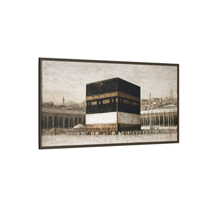 Vintage Kaaba – Hajj Season Framed Canvas