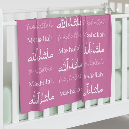Pink Mashallah Baby Swaddle
