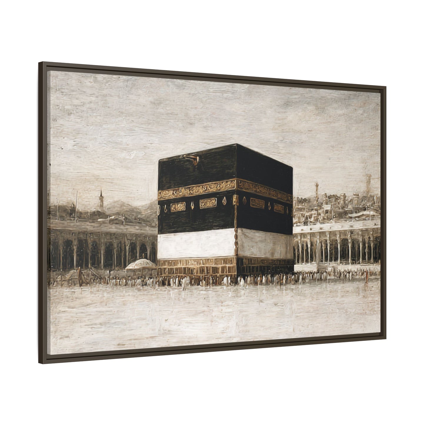 Vintage Kaaba – Hajj Season Framed Canvas