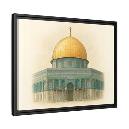 Dome of the Rock Modern Framed Canvas Art