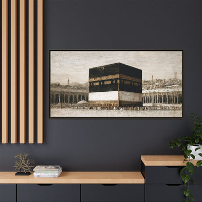 Vintage Kaaba – Hajj Season Framed Canvas