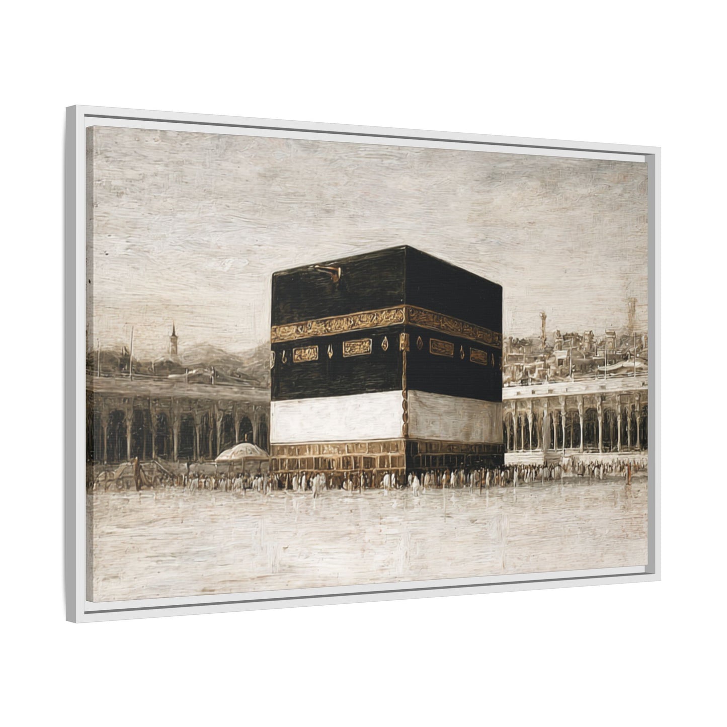 Vintage Kaaba – Hajj Season Framed Canvas