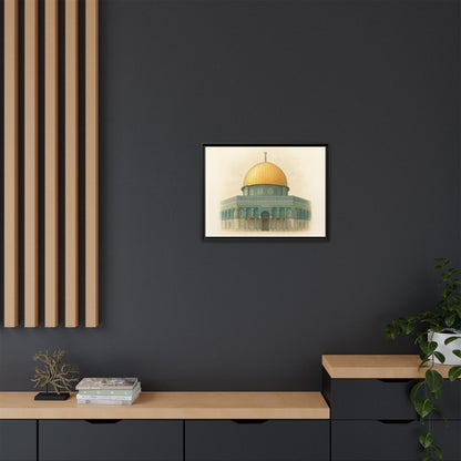 Dome of the Rock Modern Framed Canvas Art
