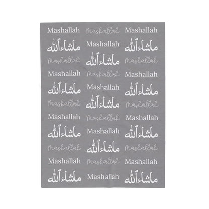 Mashallah Blanket – Grey & White