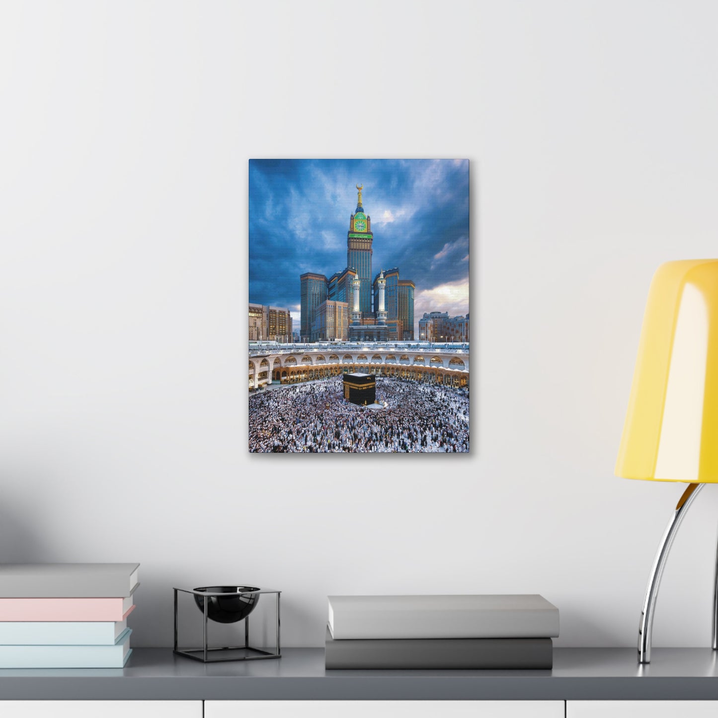 Majestic Kaaba Canvas – Mecca Clock Tower Wall Art (.75 Depth)