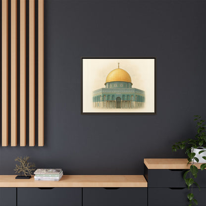 Dome of the Rock Modern Framed Canvas Art