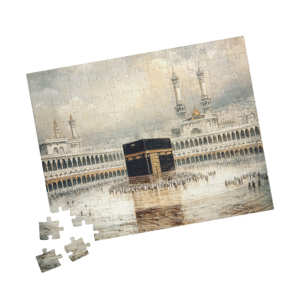 Elegant Kaaba Puzzle – Mecca Courtyard Islamic Jigsaw Puzzle
