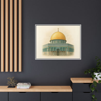 Dome of the Rock Modern Framed Canvas Art