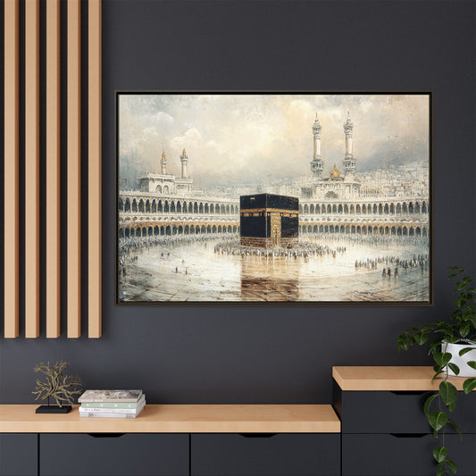 Elegant Kaaba – Luxury Framed Canvas