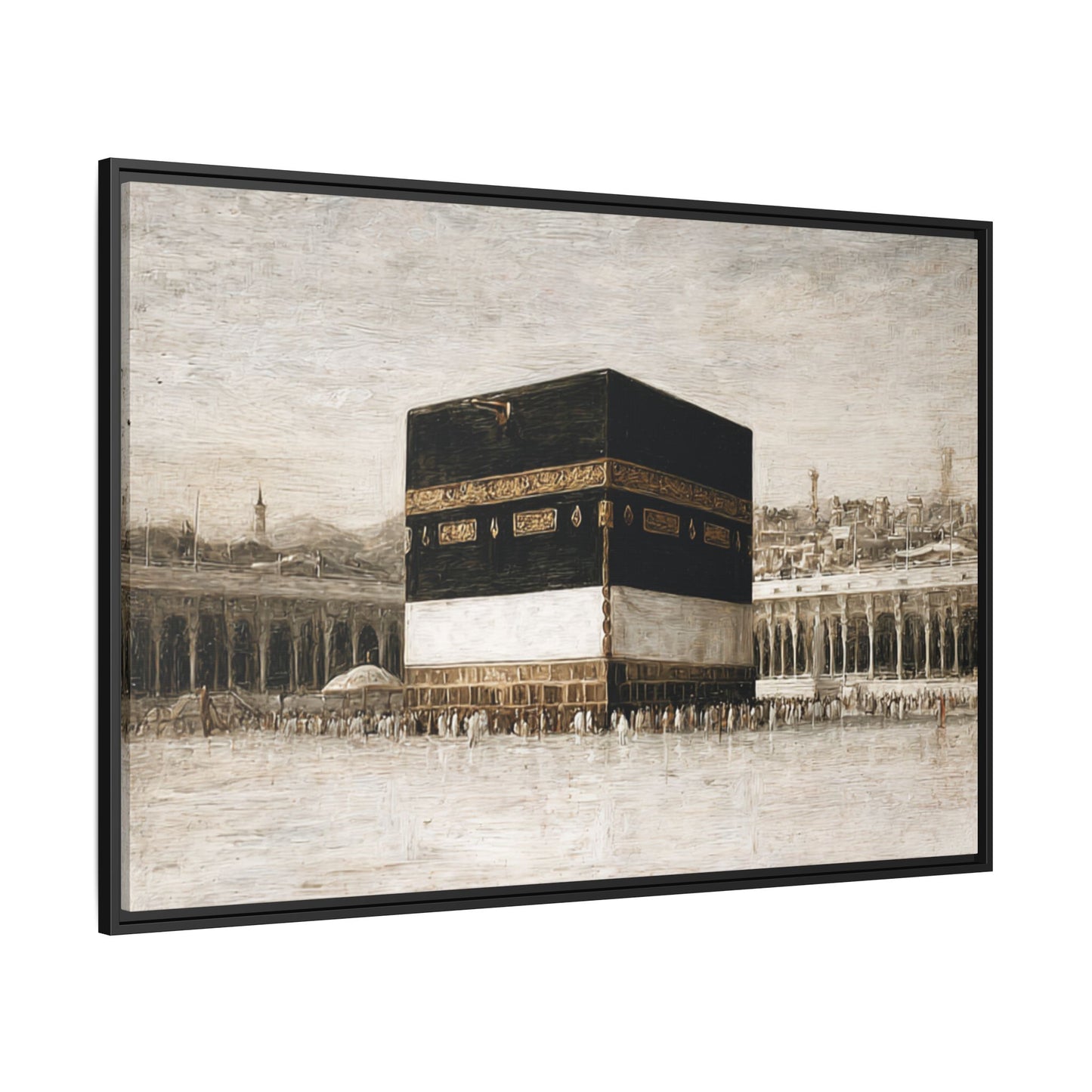 Vintage Kaaba – Hajj Season Framed Canvas