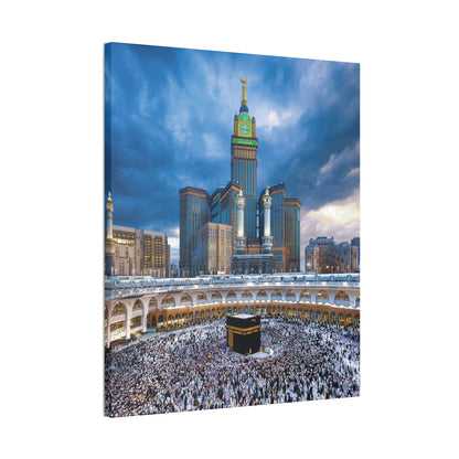 Majestic Kaaba Canvas – Mecca Clock Tower Wall Art (.75 Depth)