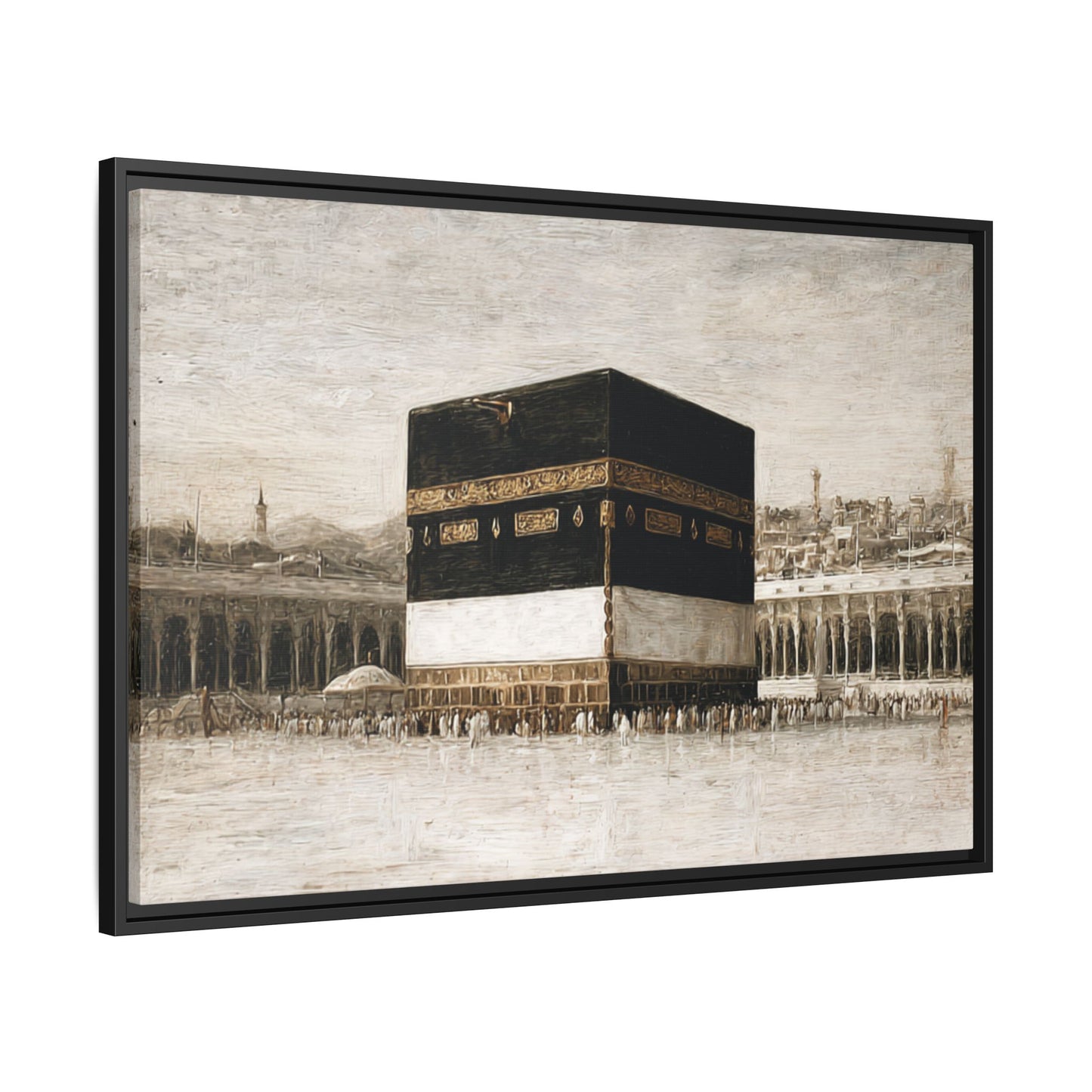 Vintage Kaaba – Hajj Season Framed Canvas