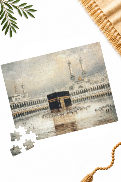 Elegant Kaaba Puzzle – Mecca Courtyard Islamic Jigsaw Puzzle