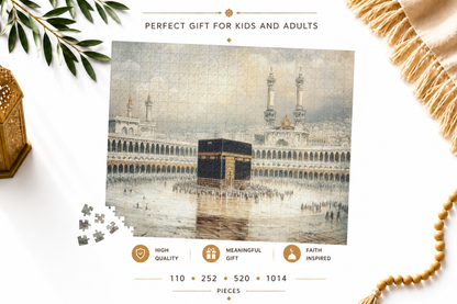 Elegant Kaaba Puzzle – Mecca Courtyard Islamic Jigsaw Puzzle