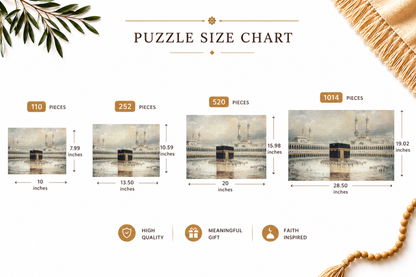 Elegant Kaaba Puzzle – Mecca Courtyard Islamic Jigsaw Puzzle