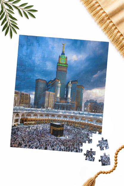 Kaaba & Makkah Clock Tower Puzzle – Mecca Islamic Jigsaw Puzzle