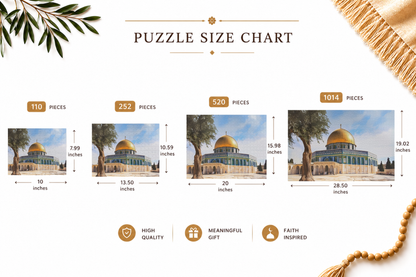 Dome of the Rock Puzzle – Jerusalem Islamic Jigsaw Puzzle
