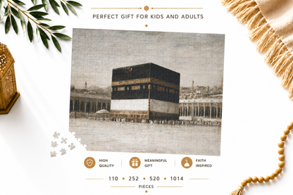 Kaaba Puzzle for Kids & Adults – Mecca Islamic Jigsaw Puzzle