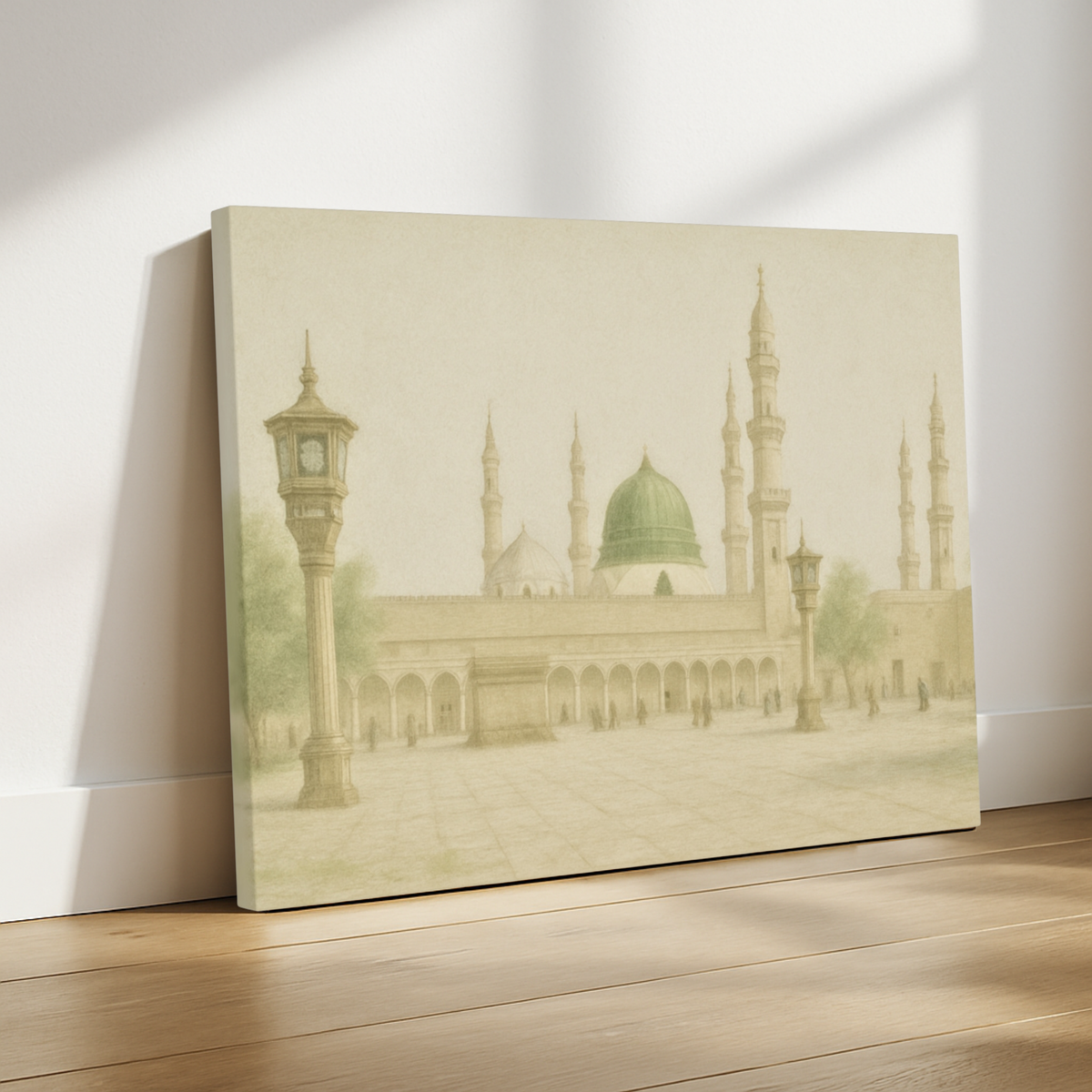 Masjid Nabawi Islamic Canvas Wall Art – Serene Medina Home Decor