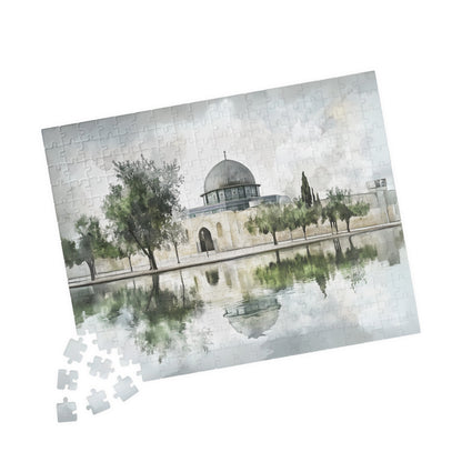 Masjid Al-Aqsa Watercolor Puzzle – Jerusalem Islamic Jigsaw Puzzle