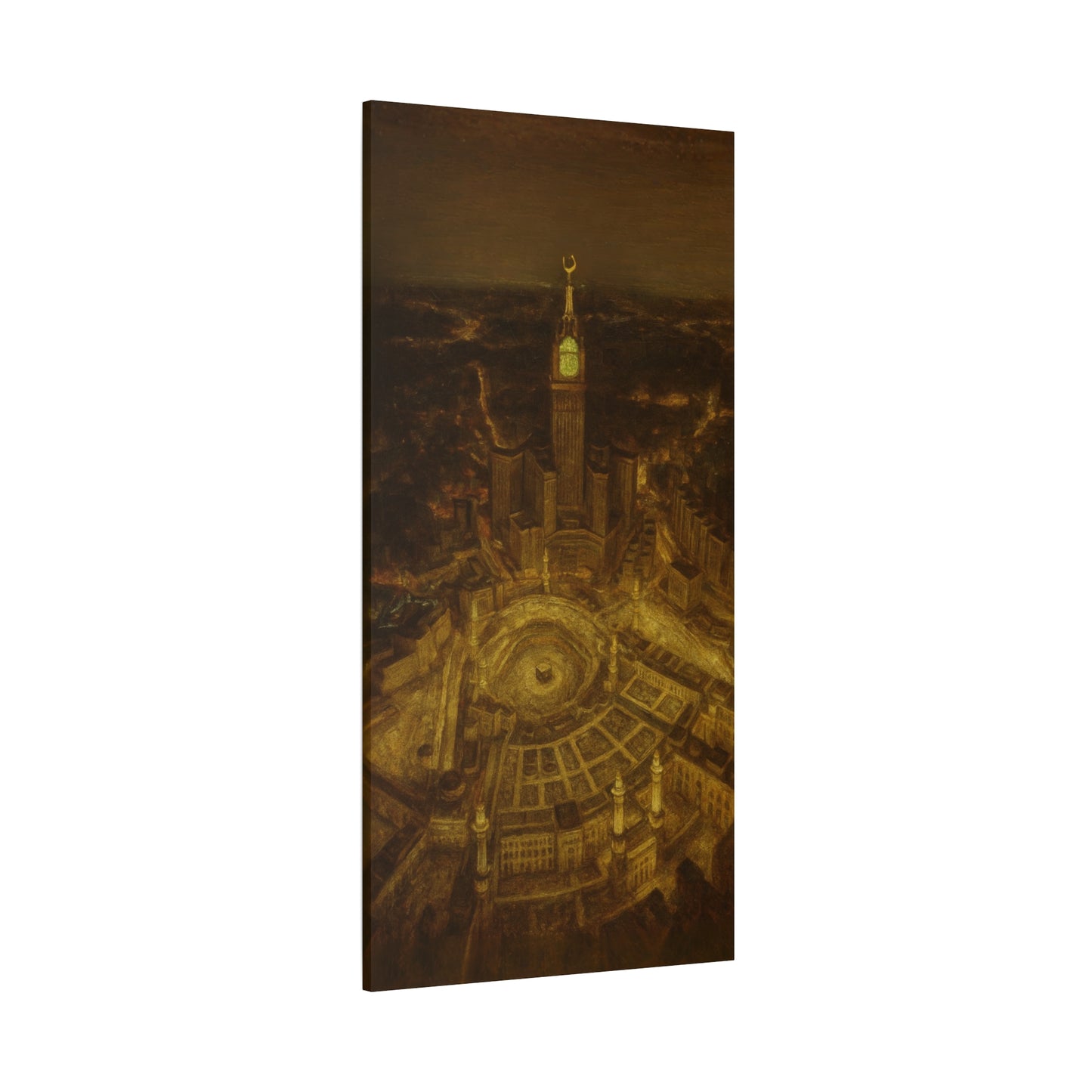 Kaaba Under the Night Sky – Canvas Wall Art (1.25" Depth)