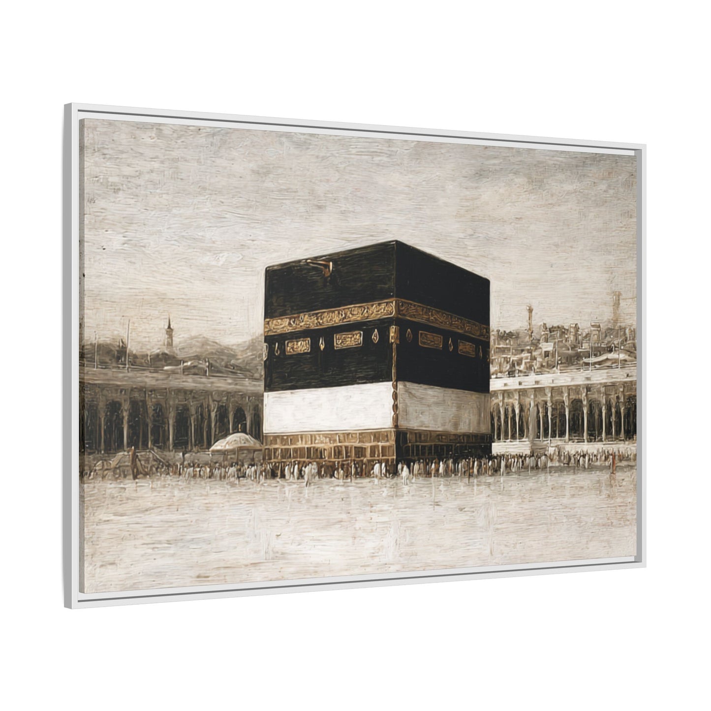 Vintage Kaaba – Hajj Season Framed Canvas