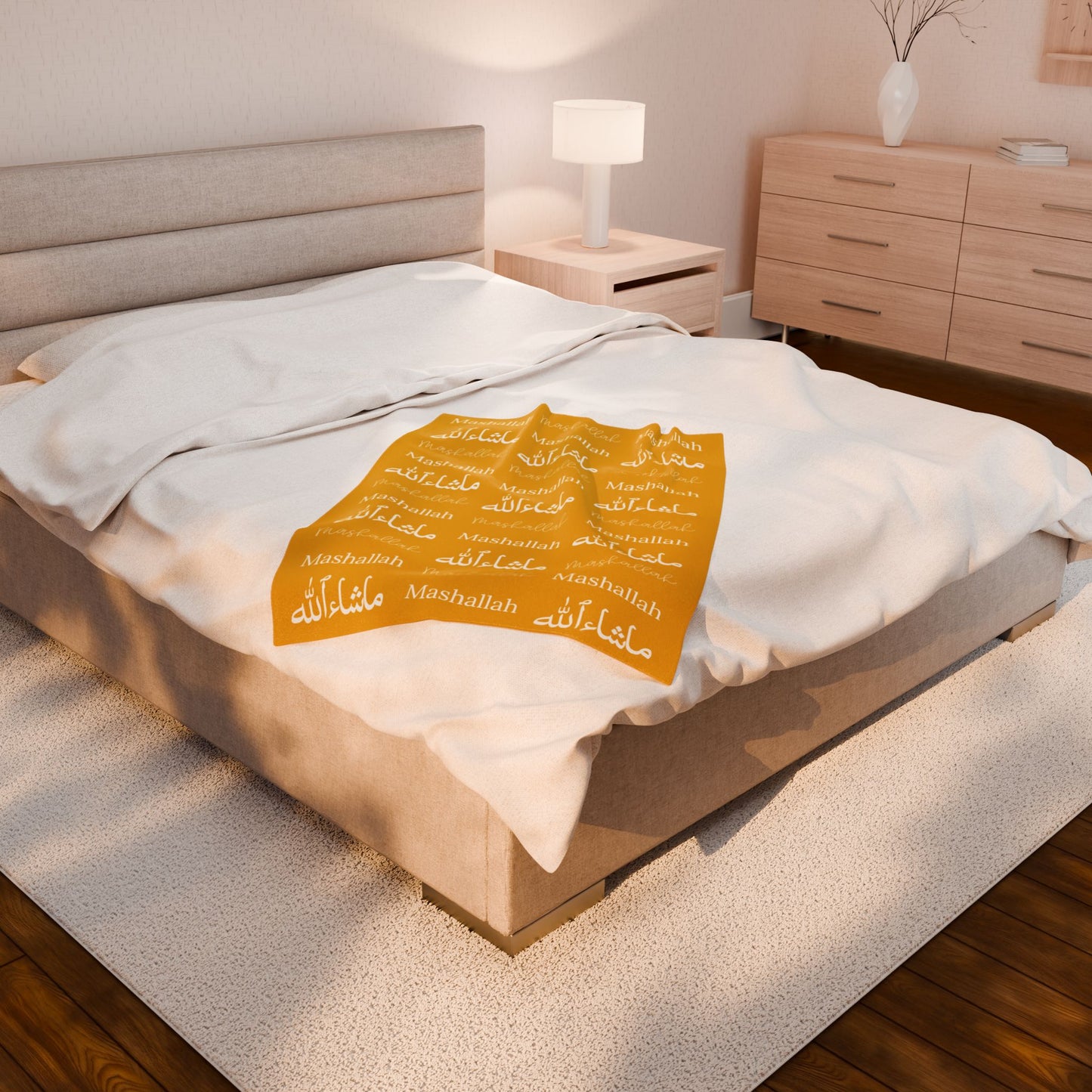 Mashallah Blanket – Yellow & White