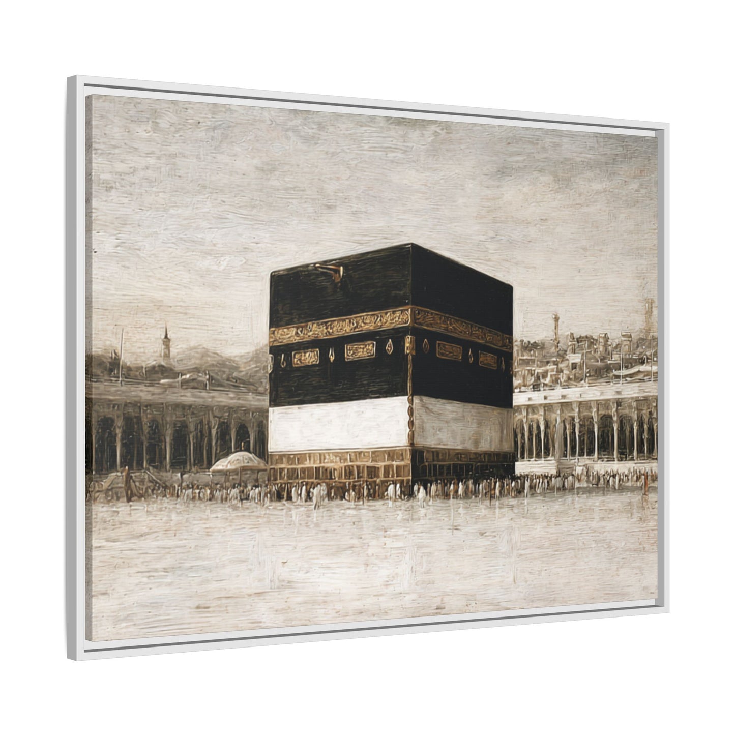 Vintage Kaaba – Hajj Season Framed Canvas