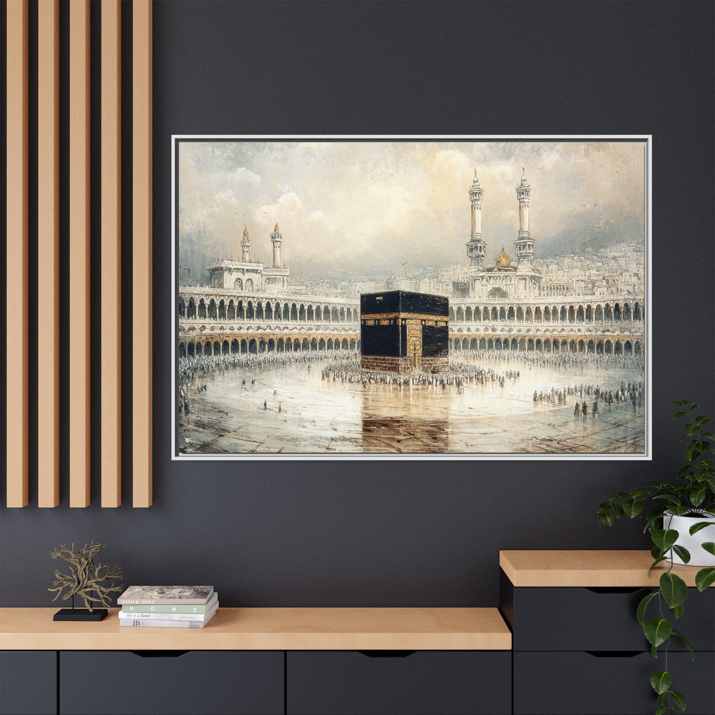 Elegant Kaaba – Luxury Framed Canvas