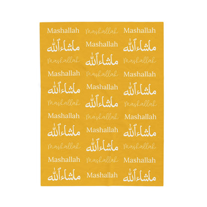 Mashallah Blanket – Yellow & White