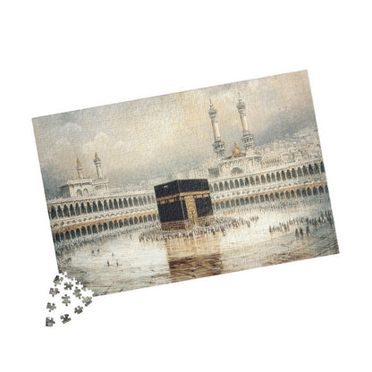 Elegant Kaaba Puzzle – Mecca Courtyard Islamic Jigsaw Puzzle
