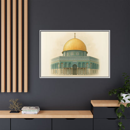 Dome of the Rock Modern Framed Canvas Art