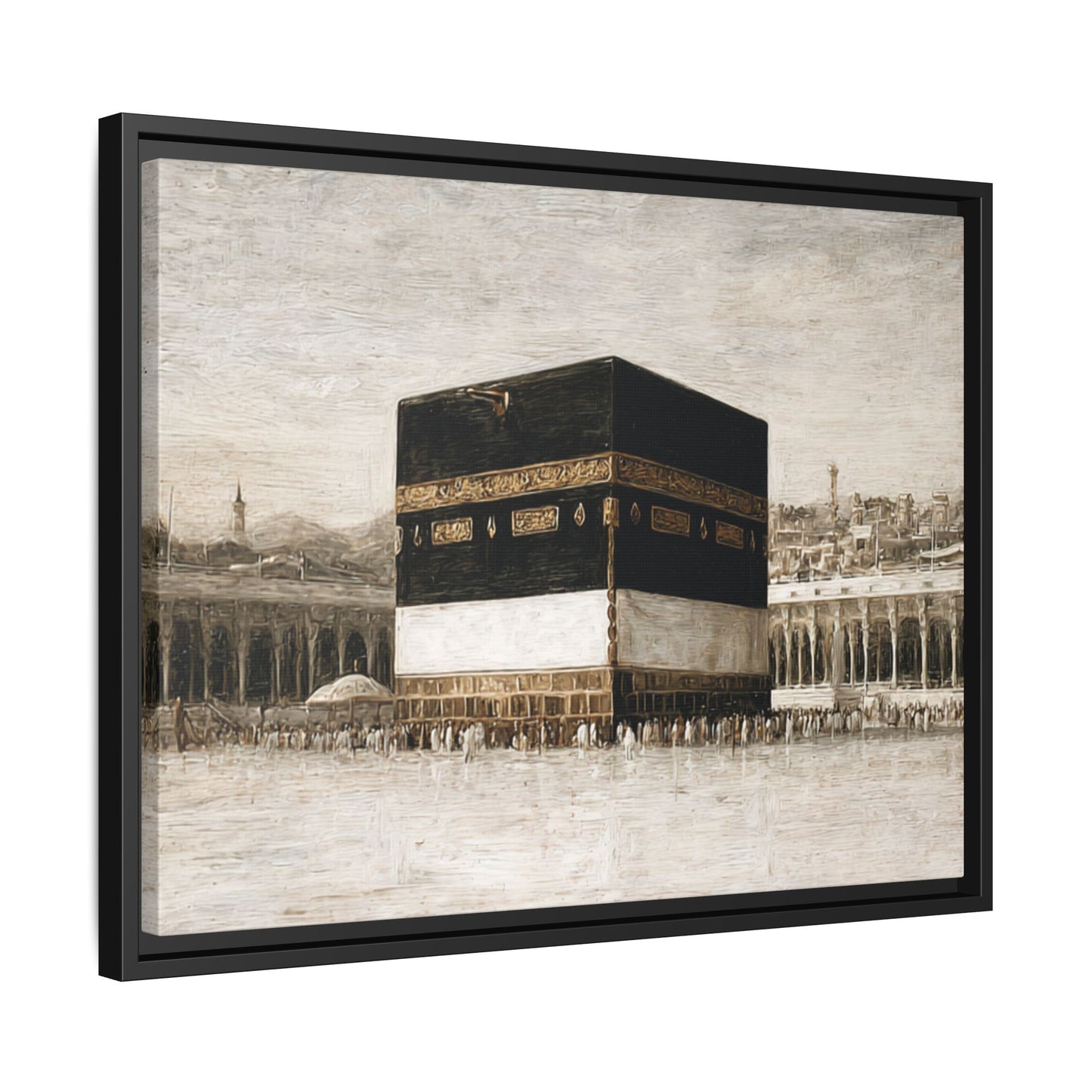 Vintage Kaaba – Hajj Season Framed Canvas