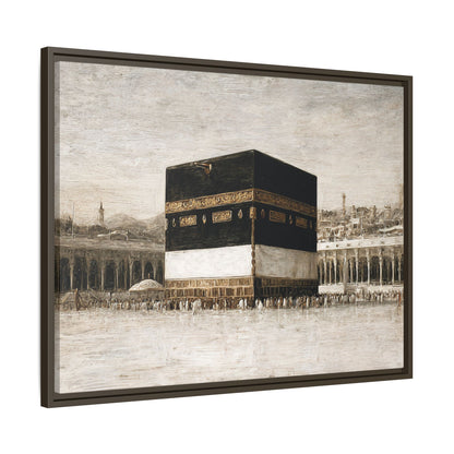 Vintage Kaaba – Hajj Season Framed Canvas