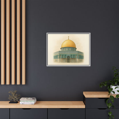 Dome of the Rock Modern Framed Canvas Art